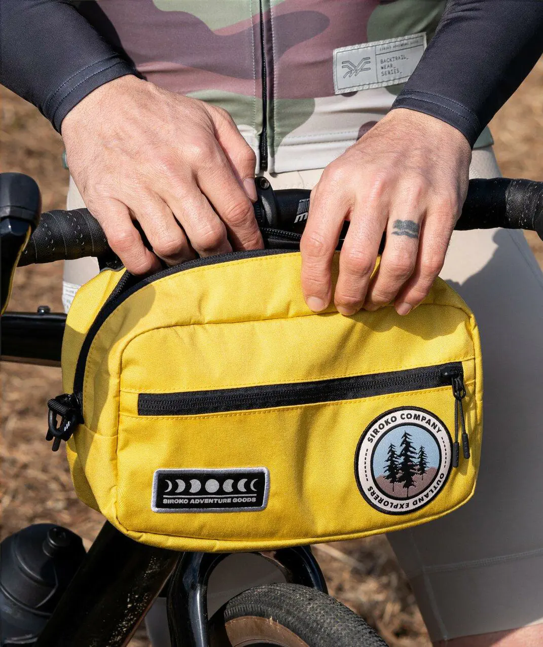 Borsa Da Manubrio Per Bici 1L Impermeabile – Riflettente, Con Tracolla, Ultraleggera 128g, Per Corsa/MTB/gravel